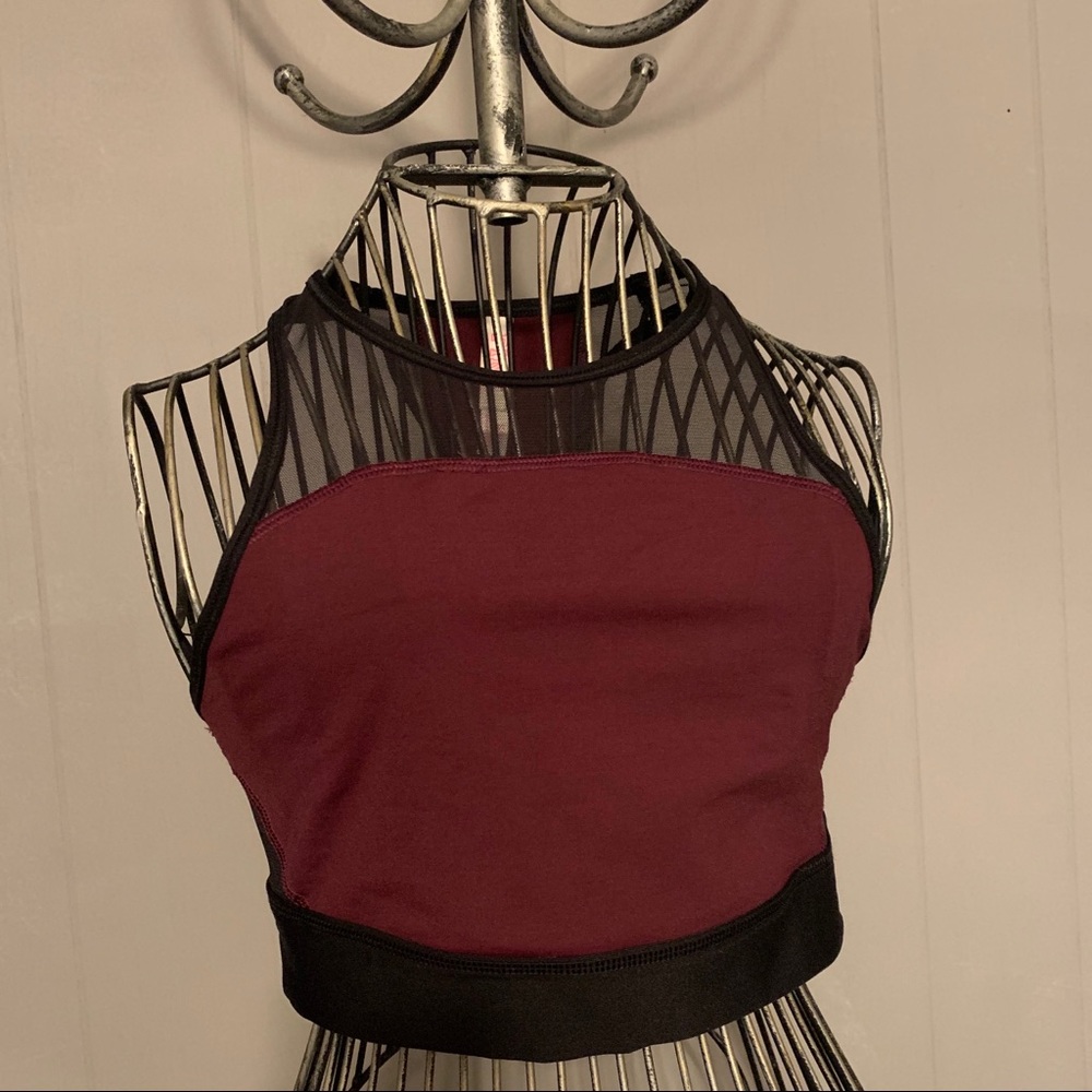 PINK High Neck Crop Top